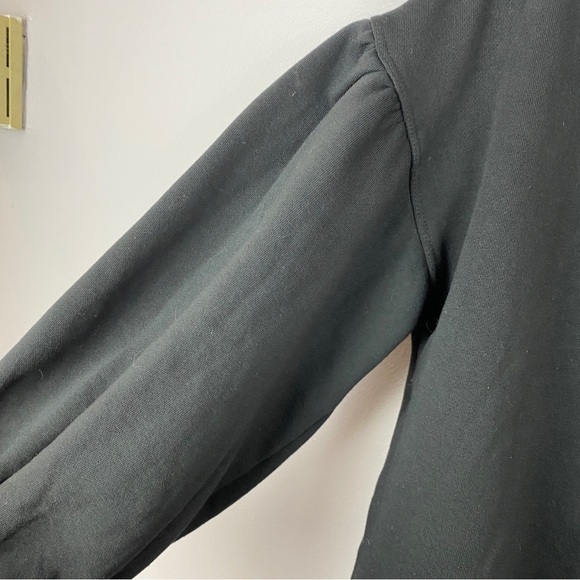 Zara Knit Bell Sleeve Cotton Oversized Turtleneck Sweater Small Black - Picture 10 of 11